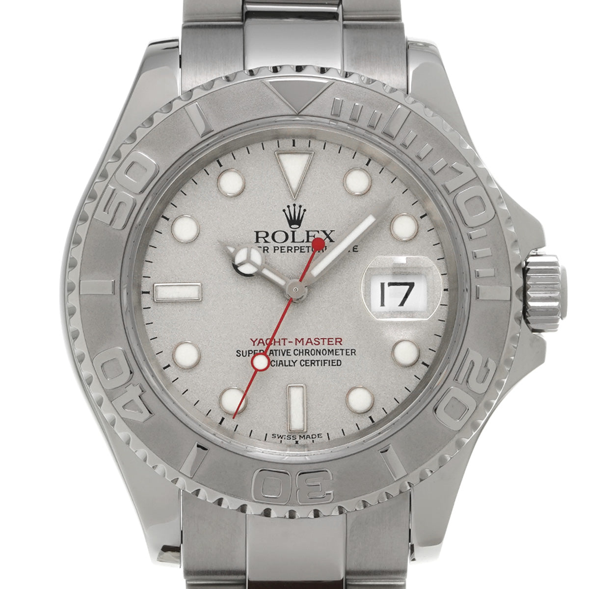 Yacht-Master Rhodium 16622 A (manufactured circa 1999) Gray ROLEX Men's [Pre-Owned].