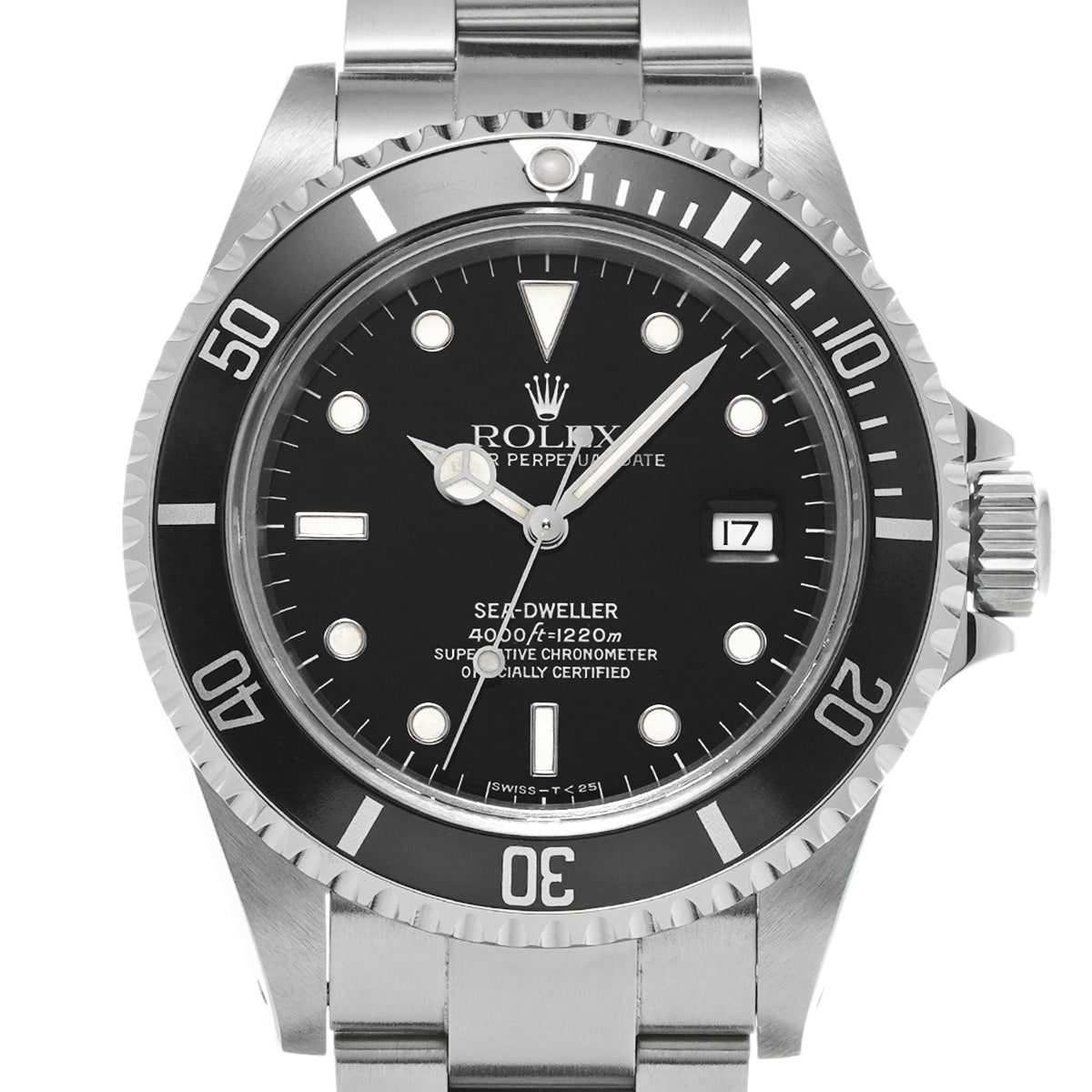 Sea-Dweller 16600 U (manufactured circa 1997) Black ROLEX Men's [Pre-Owned].