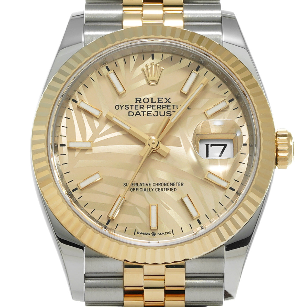 Datejust 36 126233 Random Serial Golden Palm-Motif ROLEX Men's [Pre-Owned].