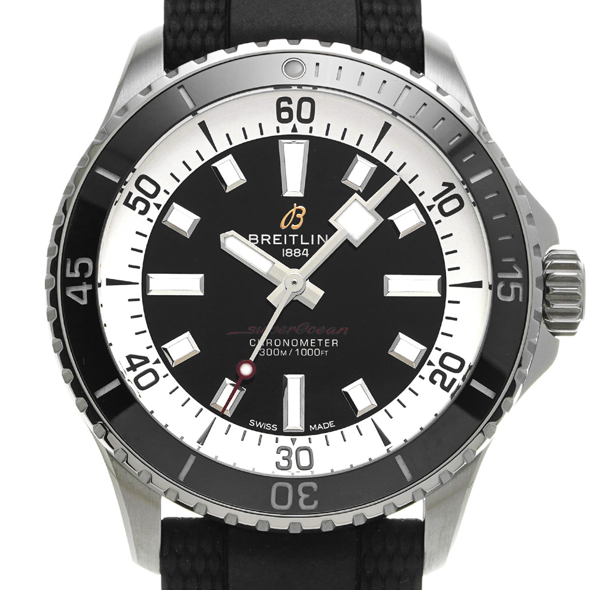 Super Ocean Automatic 42 A17375211B1S1 Black BREITLING Men's [Pre-Owned].