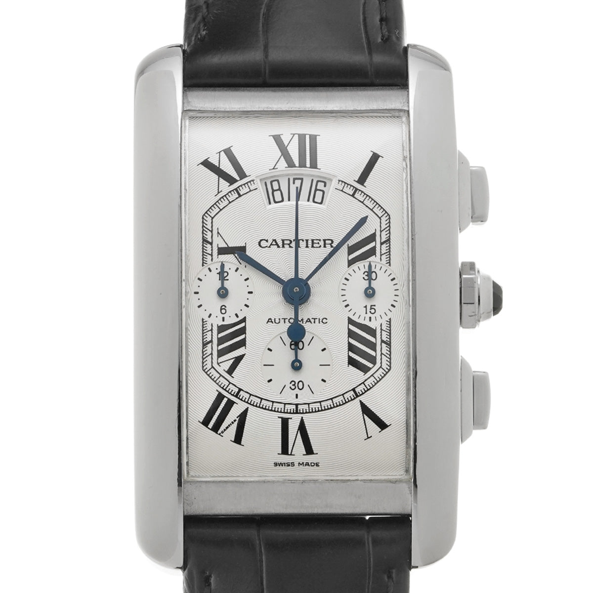 Tank American Chronograph XL W2610651 Silver CARTIER Men's [Pre-Owned].