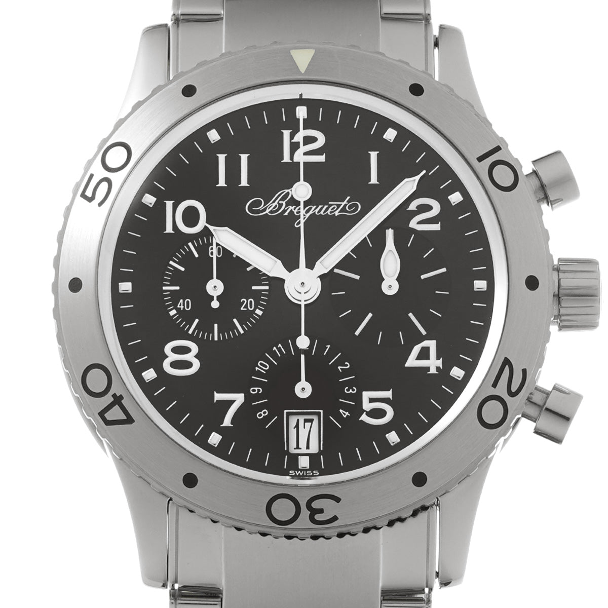 3820ST/H2/SW9 Type XX Transatlantique Black Breguet Men's [Pre-Owned].