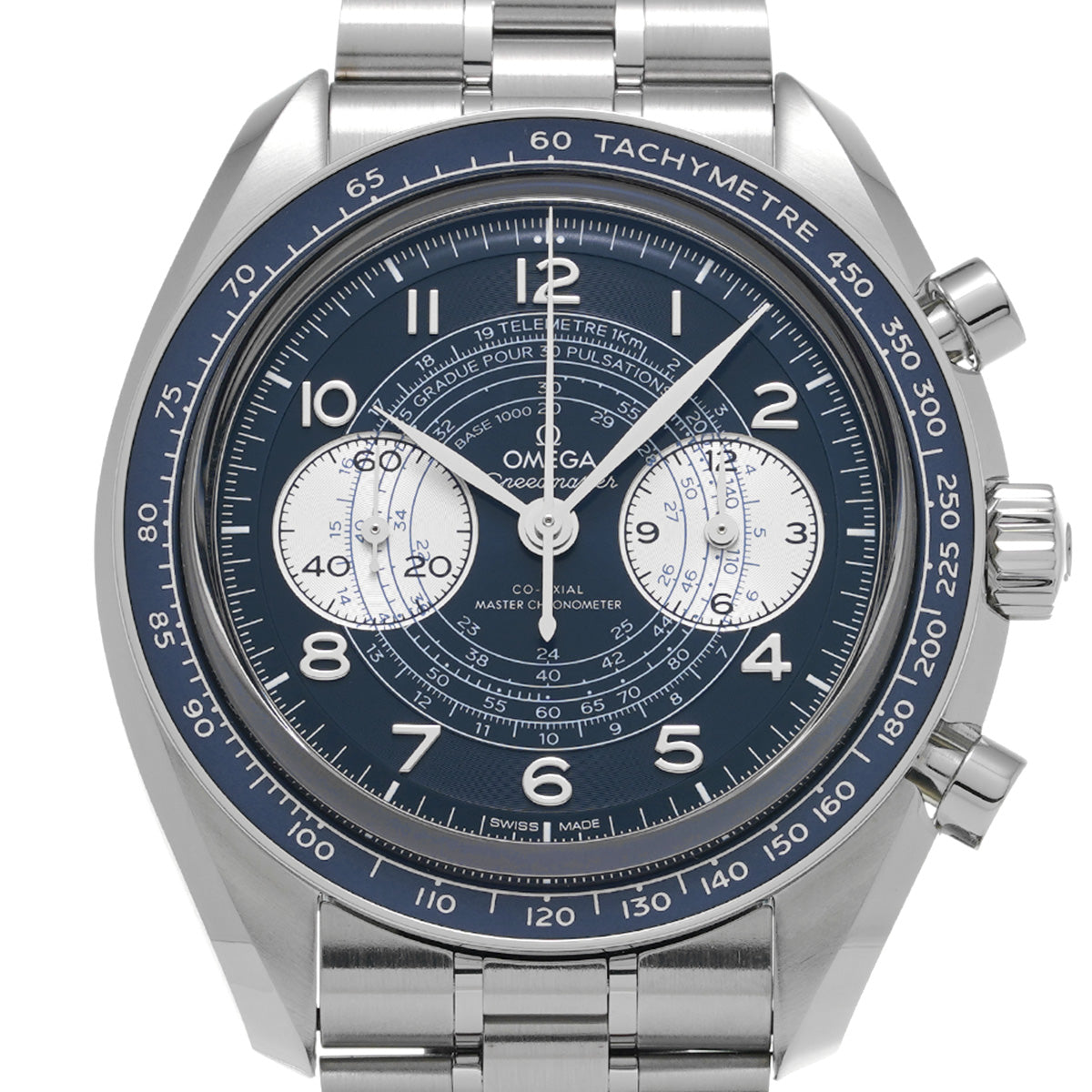 Speedmaster Chronoscope Co-Axial Master Chronometer 329.30.43.51.03.001 Blue/Silver OMEGA Mens [Pre-Owned]