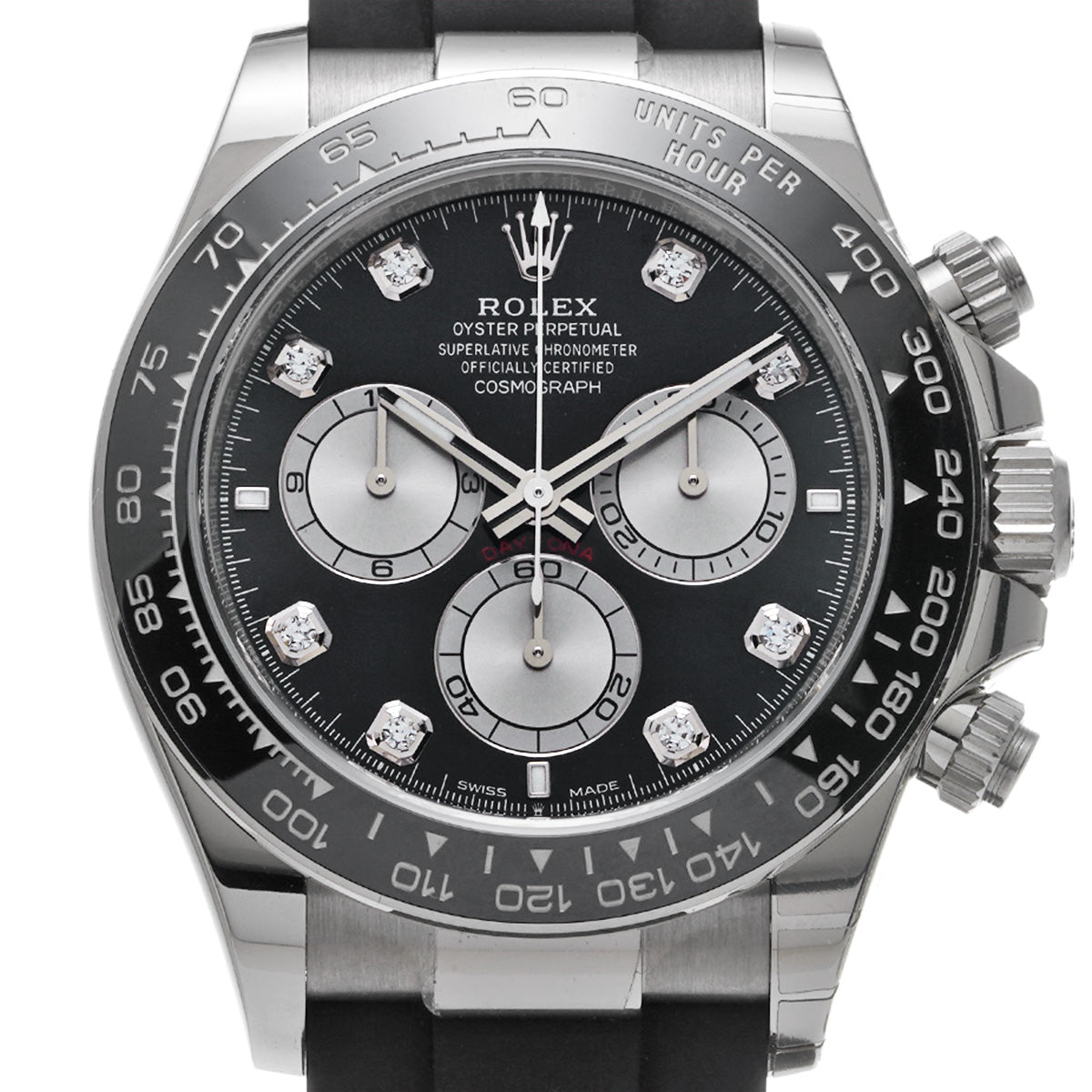 Cosmograph Daytona 126519LNG Random Serial Black/Steel/Diamond ROLEX Men's [Pre-Owned].