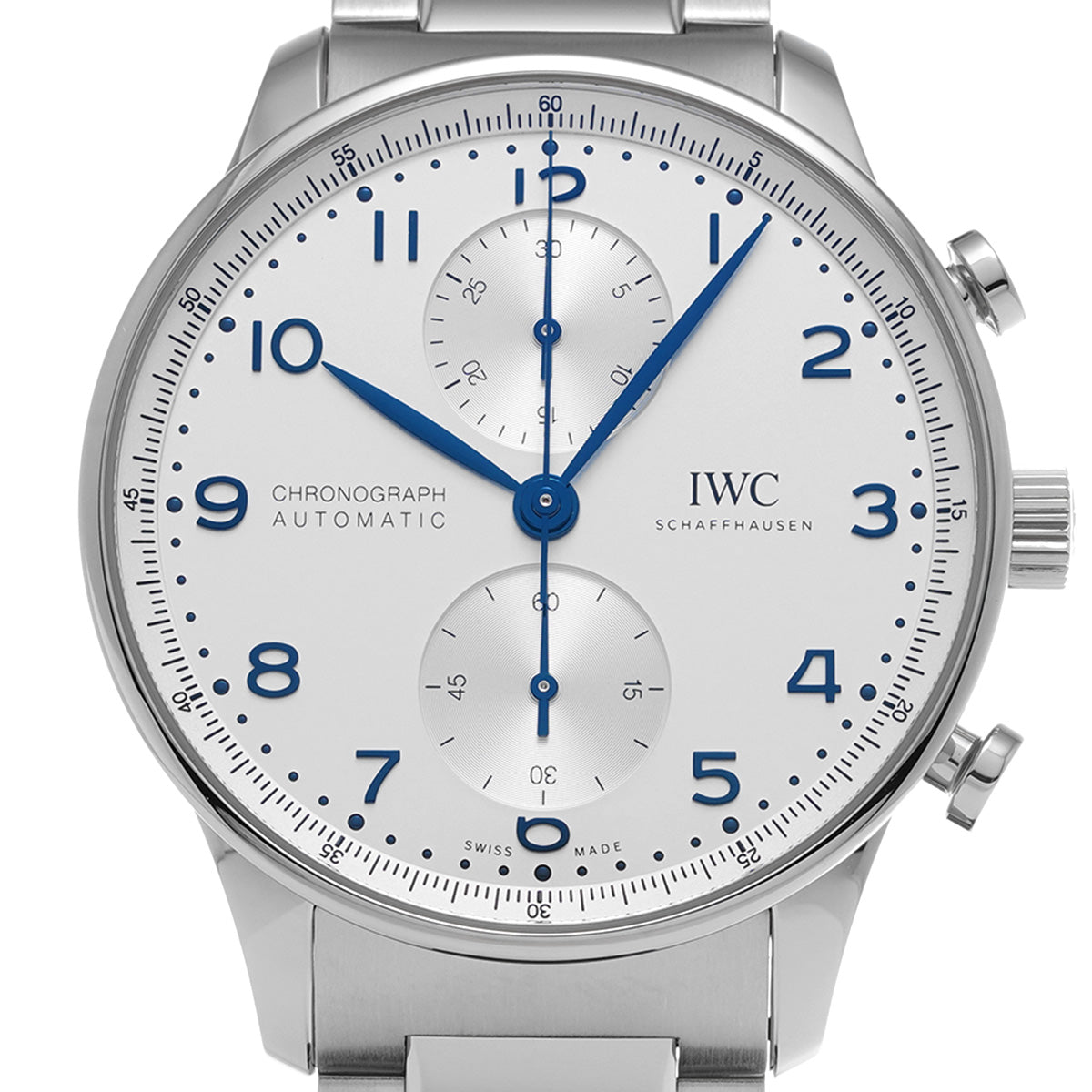 Portuguese Chronograph IW371617 Silver-color-plated IWC Men's [Pre-Owned]