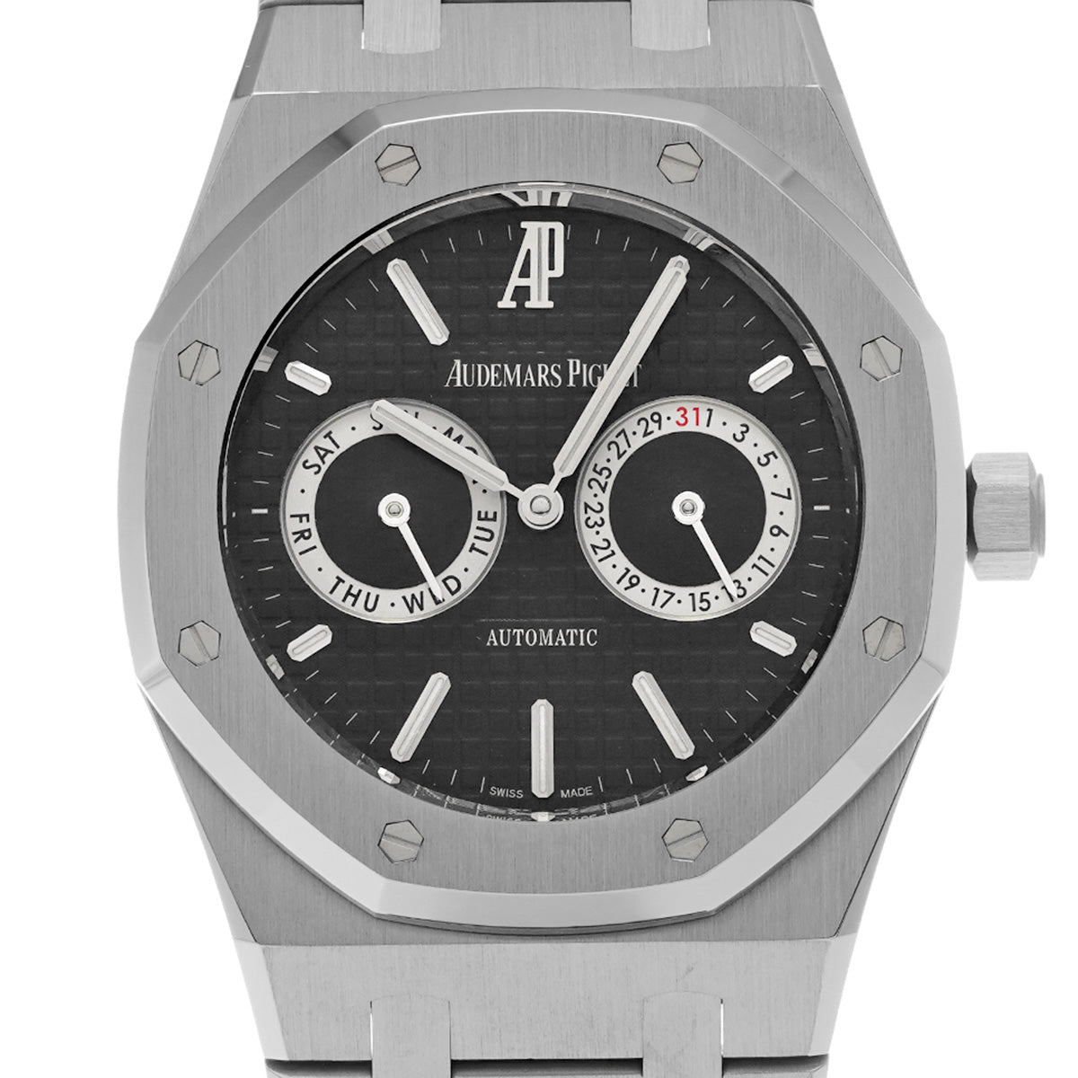 Royal Oak Day Date 26330ST.OO.1220ST.01 Black AUDEMARS PIGUET Men's [Pre-Owned].