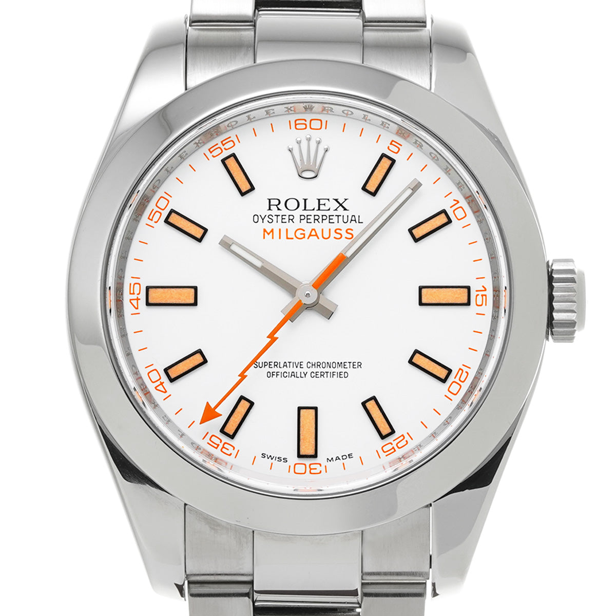 Milgauss 116400 V (made around 2008) White ROLEX Men's [Pre-Owned].