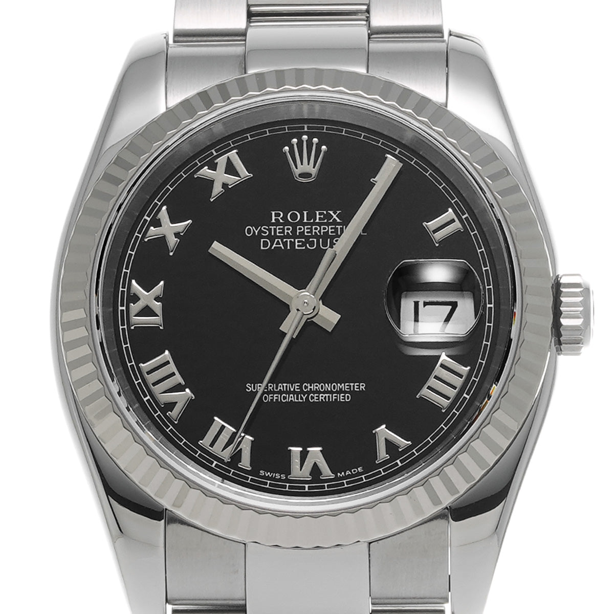 DATE JUST 116234 D (made around 2005) Black ROLEX Men's [Pre-Owned].