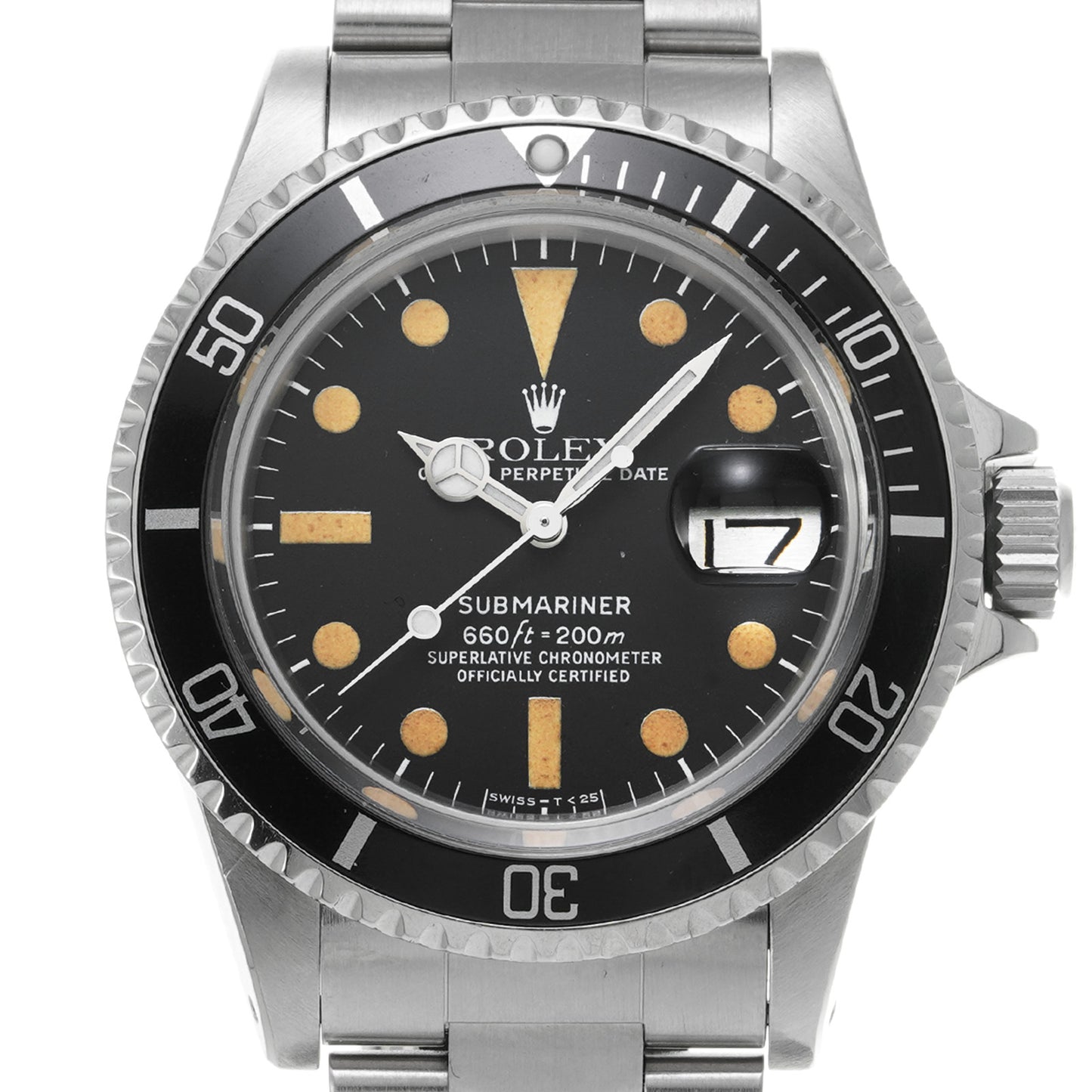 Submariner date mark2 1680 53s (manufactured circa 1977) Black ROLEX men's [used].