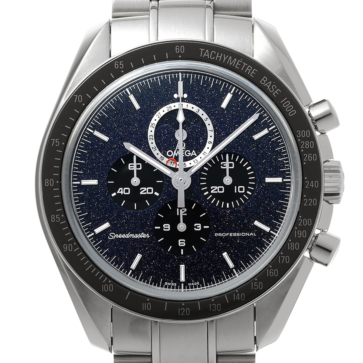 Speedmaster Moonphase 311.30.44.32.01.001 Black OMEGA Men's [Pre-owned].
