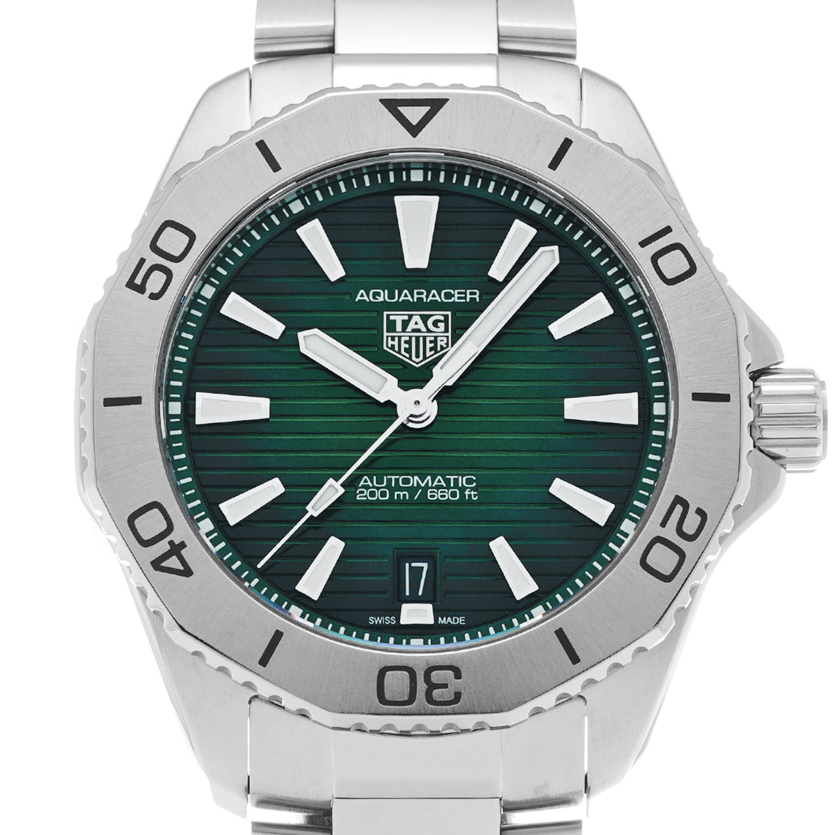 Aquaracer Professional 200 Date Calibre 5 WBP2115.BA0627 Green TAG HEUER Men's [Pre-Owned]