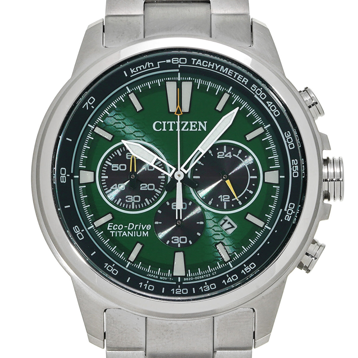 Chronograph Eco-Drive CA4570-88X Green CITIZEN Men's [Pre-Owned].