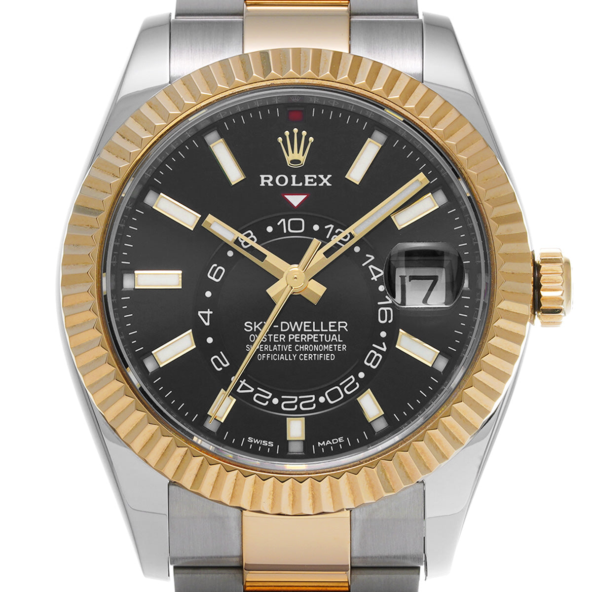 SKYDWELLER 326933 Random Serial Black ROLEX Men's [Pre-Owned].