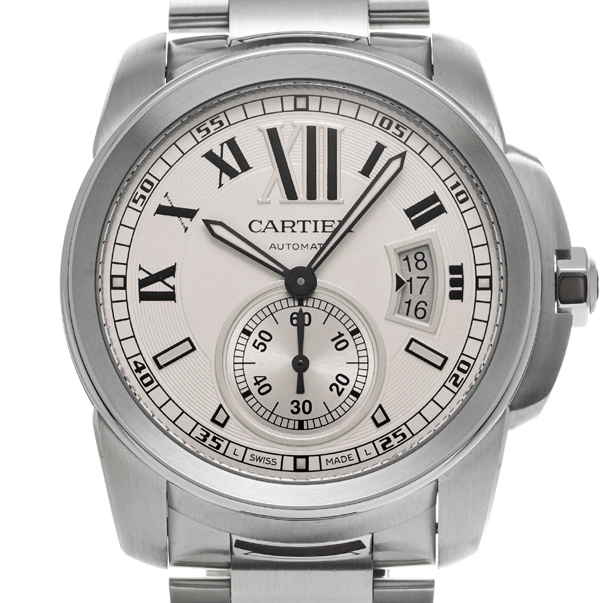 Calibre de Cartier W7100015 Silver CARTIER Men's [Pre-owned].