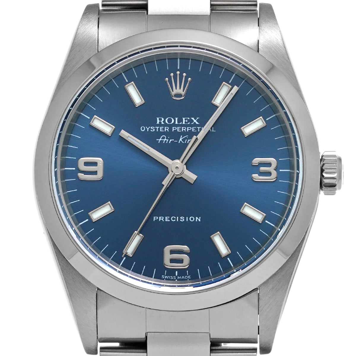Air-King 14000 U (manufactured circa 1997) Blue ROLEX Men's [Pre-owned].
