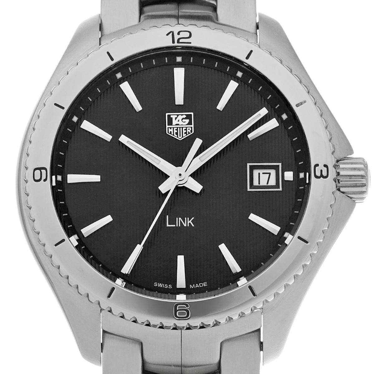 Link WAT1110.BA0950 Black TAG HEUER Men's [Pre-owned].