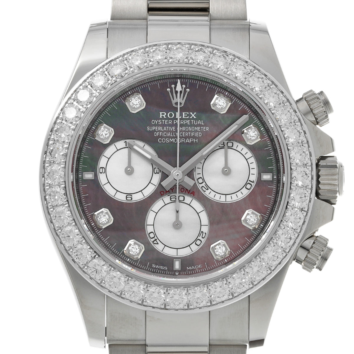 126579RBR Cosmograph Daytona Random Serial Black MOP/Diamond ROLEX Men's [Pre-Owned].