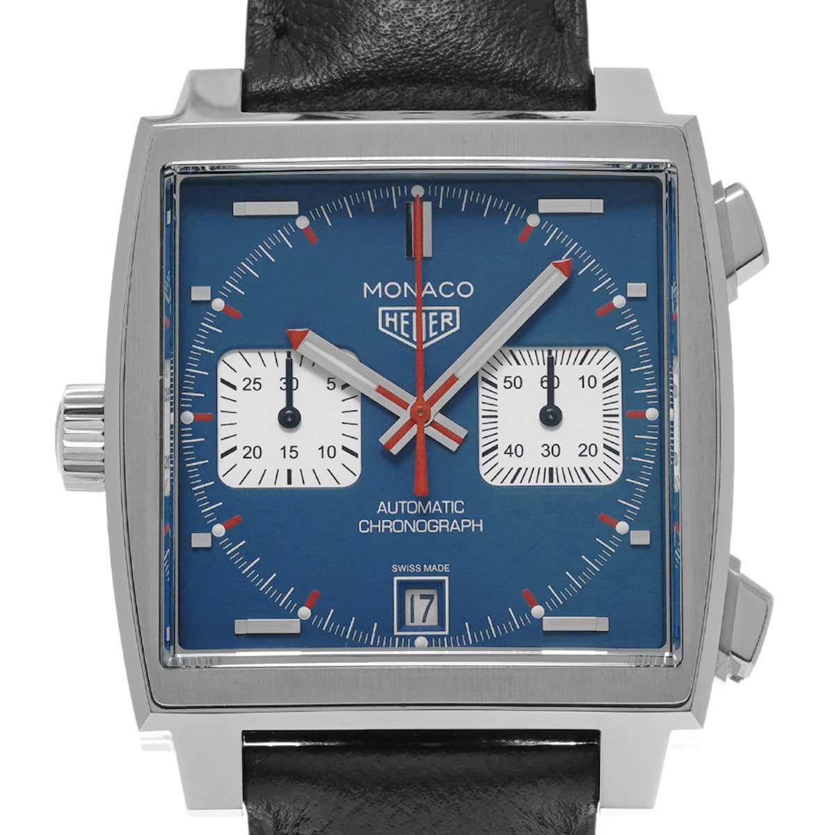 Monaco Calibre 11 Chronograph Steve McQueen CAW211P.FC6356 Blue/Silver TAG HEUER Mens [Pre-Owned]