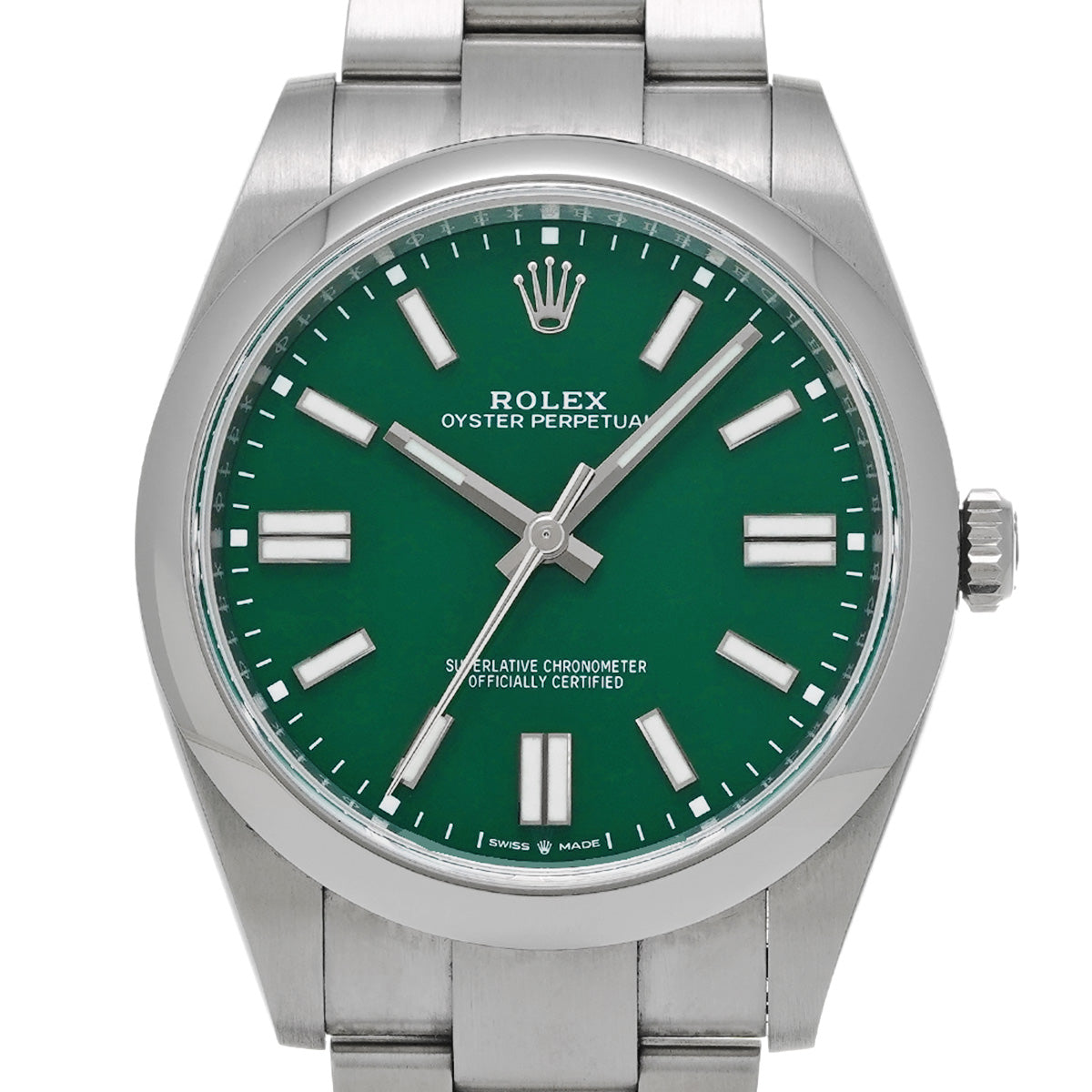 Oyster Perpetual 41 124300 Random Serial Green ROLEX Men's [Pre-Owned].