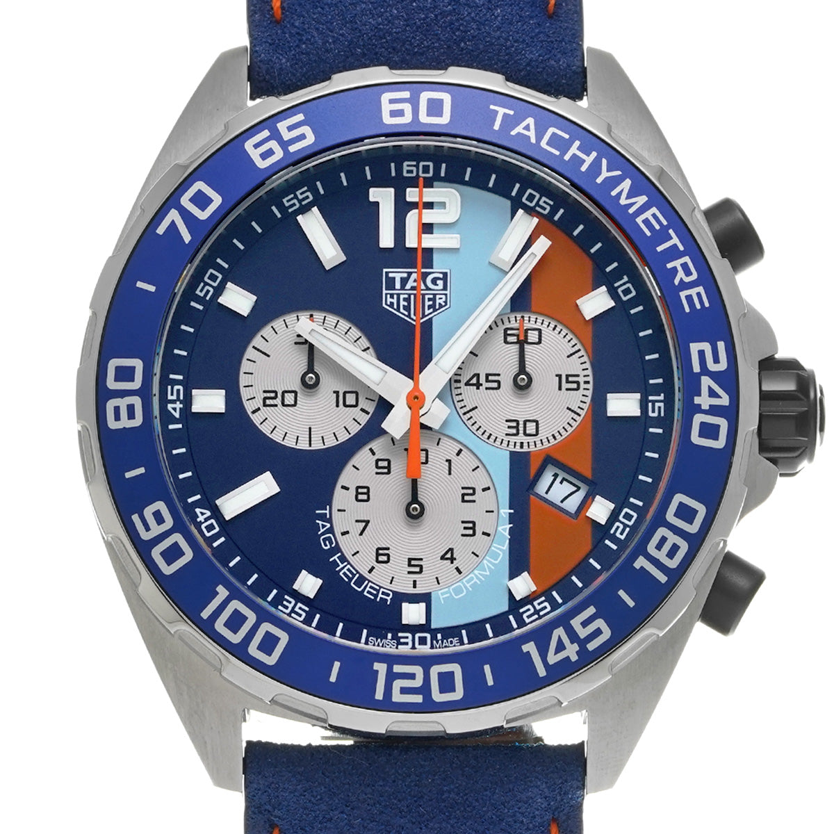 Formula 1 Quartz Chronograph Gulf CAZ101N.FC8243 Blue TAG HEUER Men's [Pre-owned]