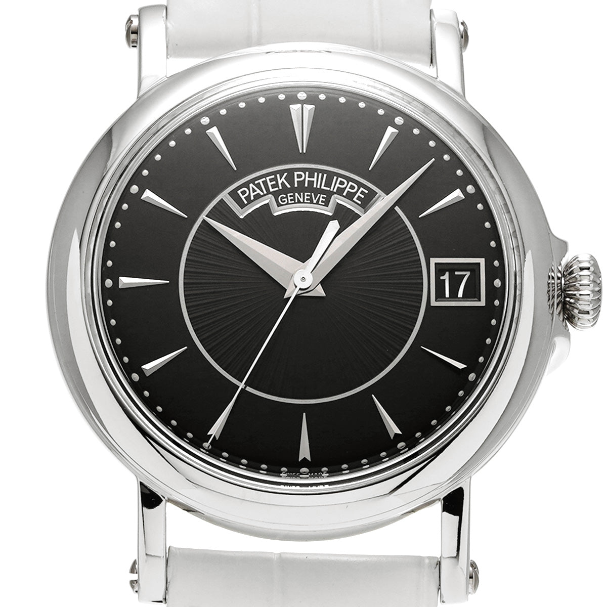 Calatrava Officer 5153G-001 Black PATEK PHILIPPE Men's [Pre-Owned].