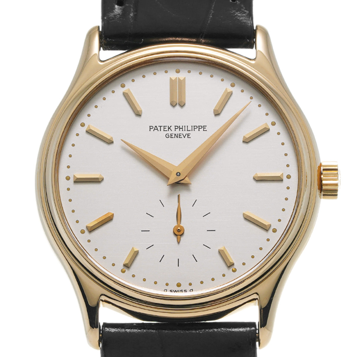 Calatrava 3923J Silver PATEK PHILIPPE Men's [Pre-Owned].