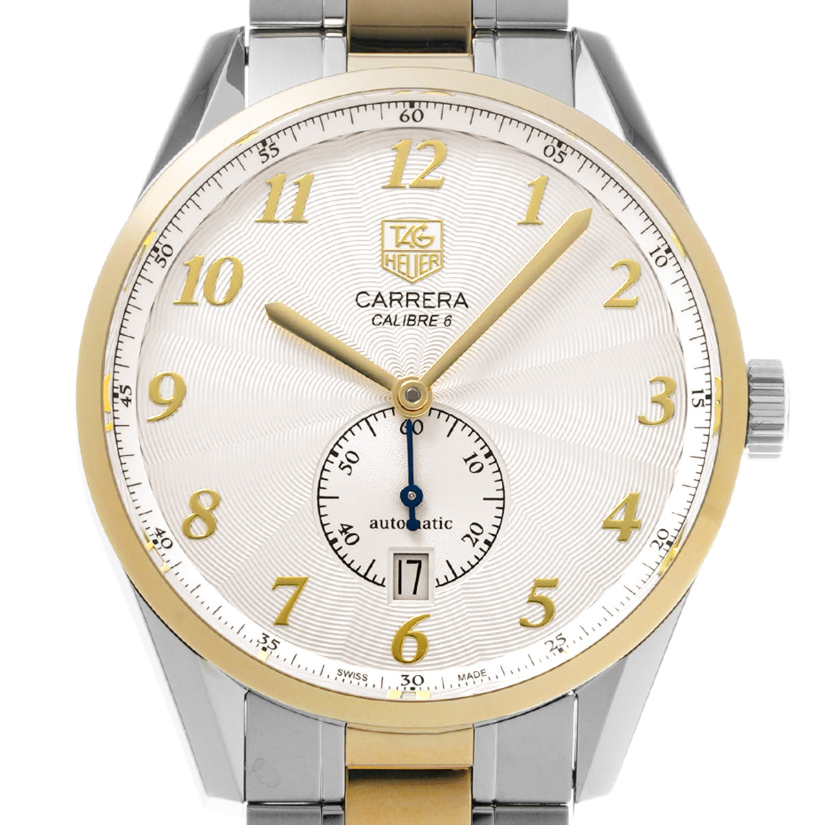 CARRERA Heritage Calibre 6 WAS2150.BD0733 Silver TAG HEUER Men's [Pre-Owned].