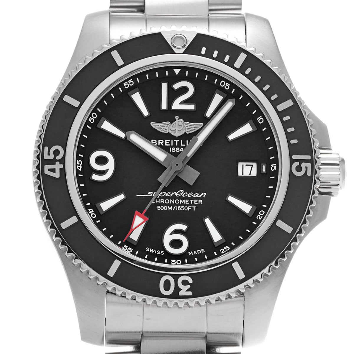 Super Ocean Automatic 42 A17366021B1A1 Black BREITLING Men's [Pre-Owned].
