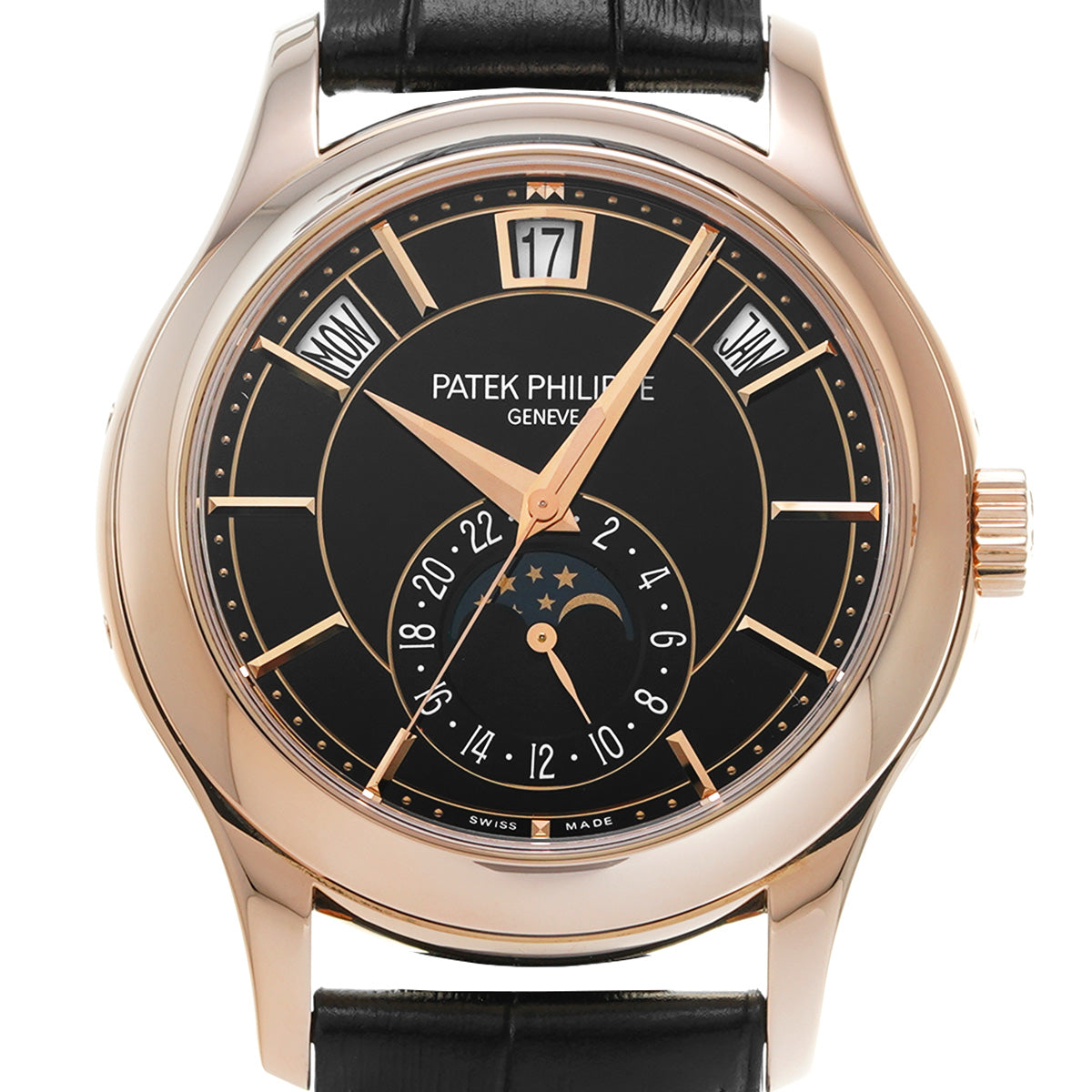 Complication Annual Calendar Moonphase 5205R-010 Black Laquer PATEK PHILIPPE Men's [Pre-Owned].