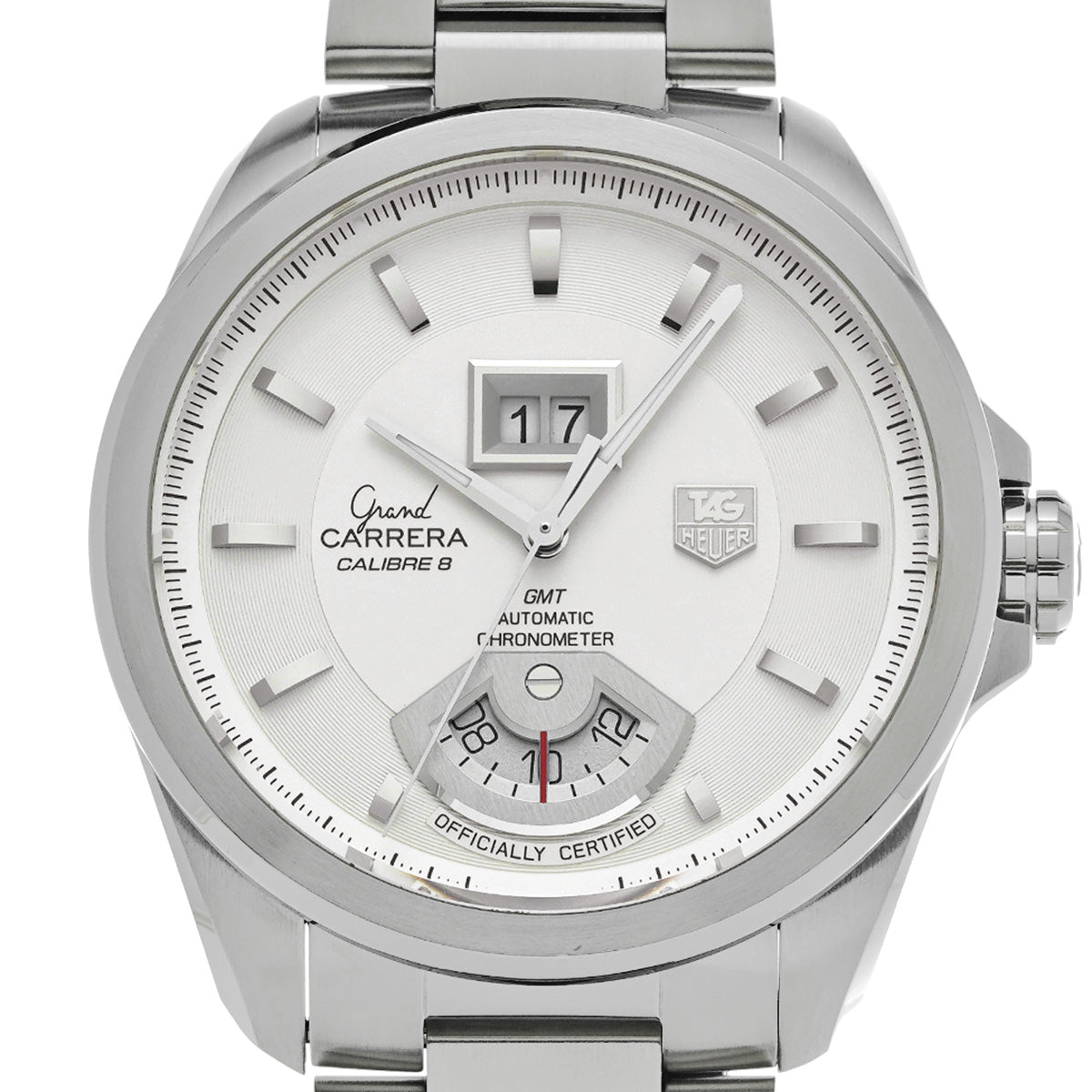 Grand CARRERA GMT Calibre 8 WAV5112.BA0901 Silver TAG HEUER Men's [Pre-Owned].