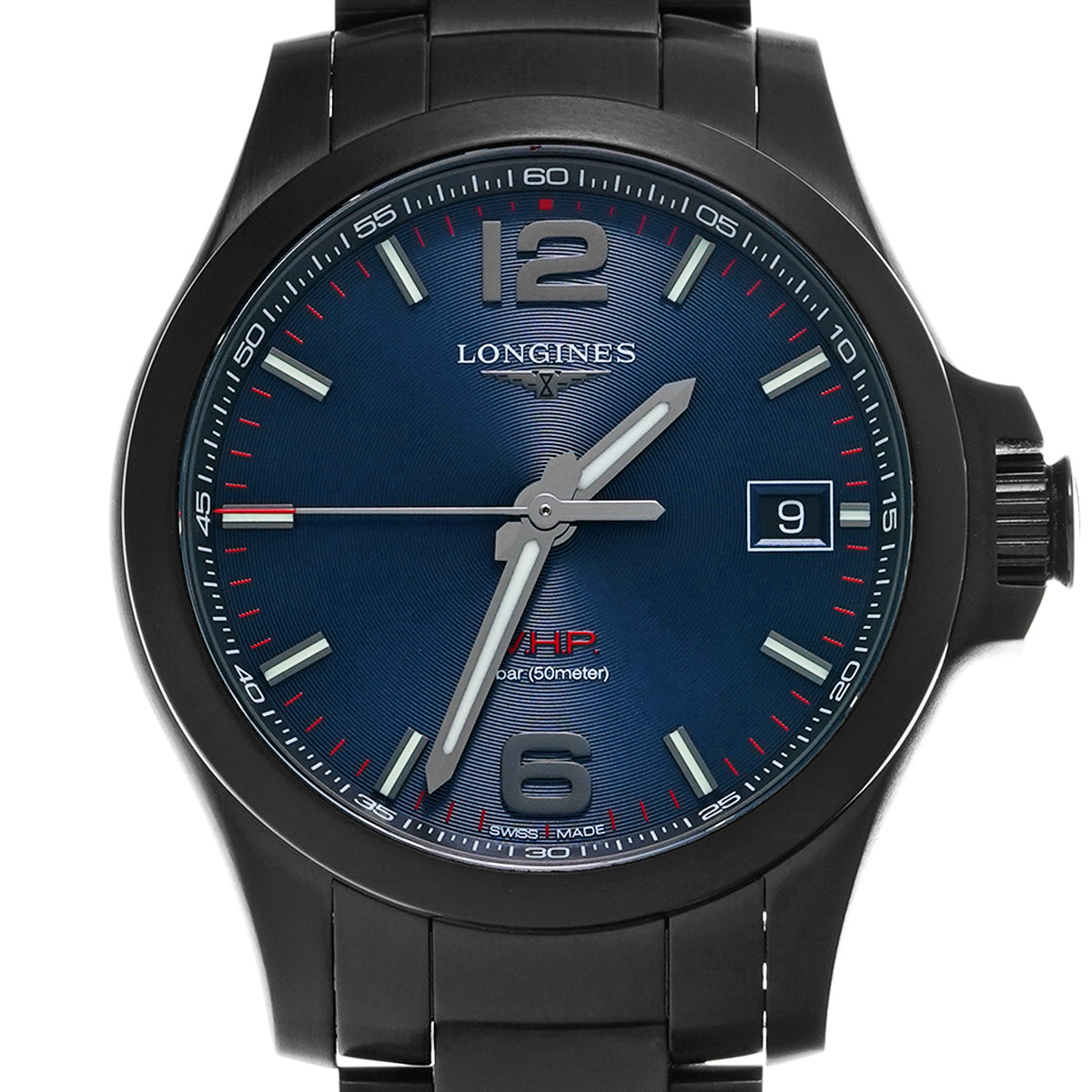 Conquest V.H.P L3.716.2.96.6 Blue LONGINES Men's [Pre-Owned].