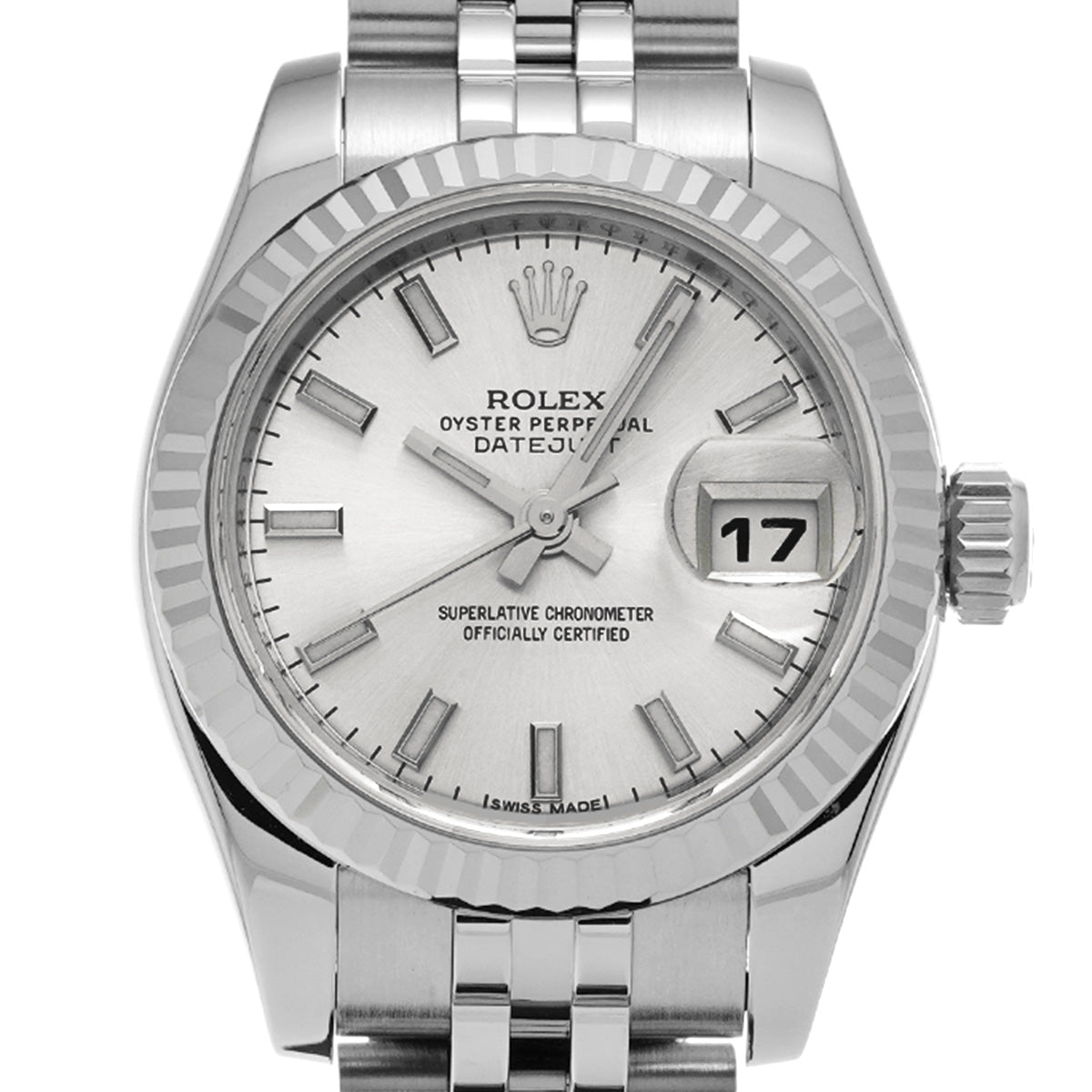 DATE JUST 179174 Random Serial Silver ROLEX Ladies [Pre-owned].