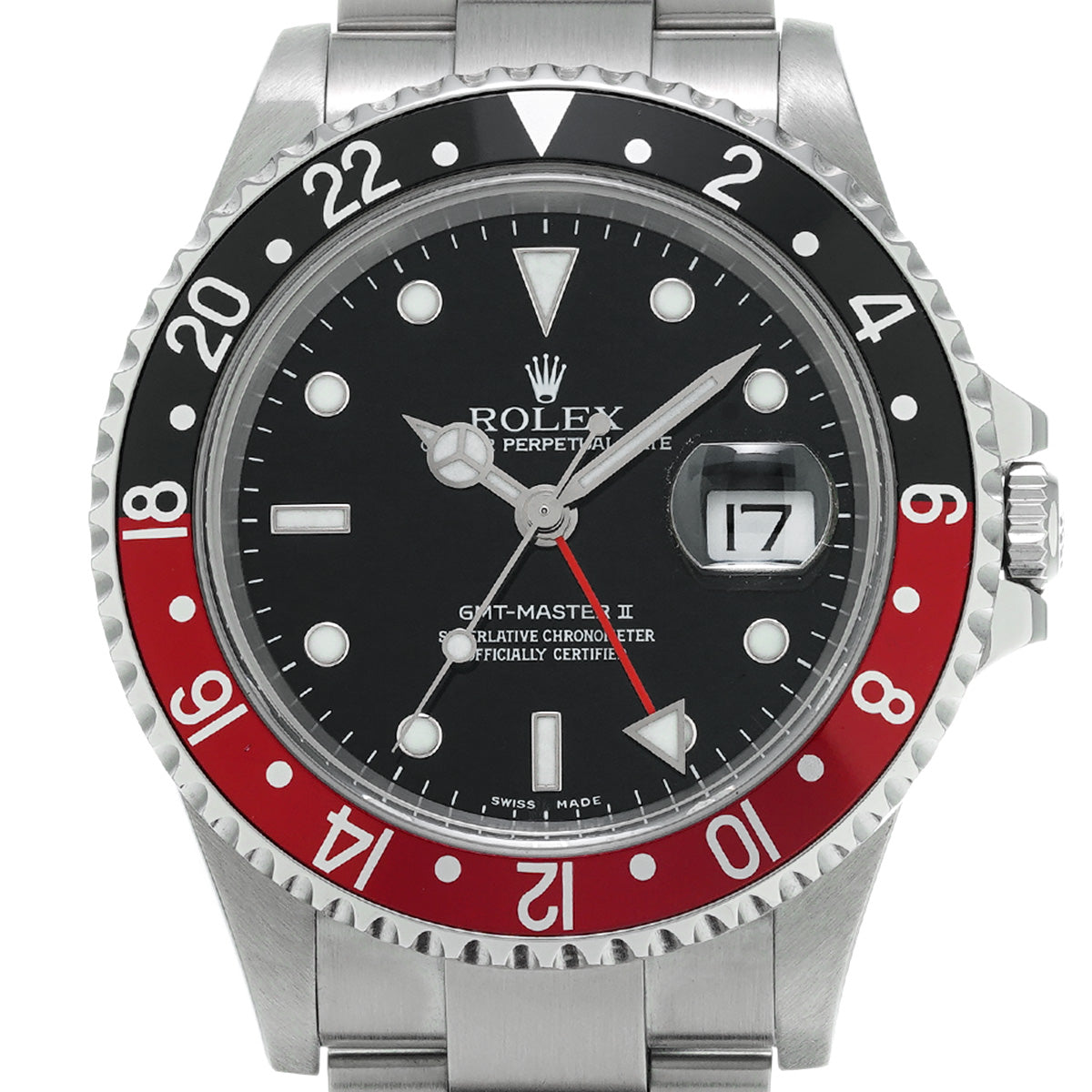 GMT Master II 16710 D (manufactured circa 2005) Black ROLEX Men's [Pre-Owned].