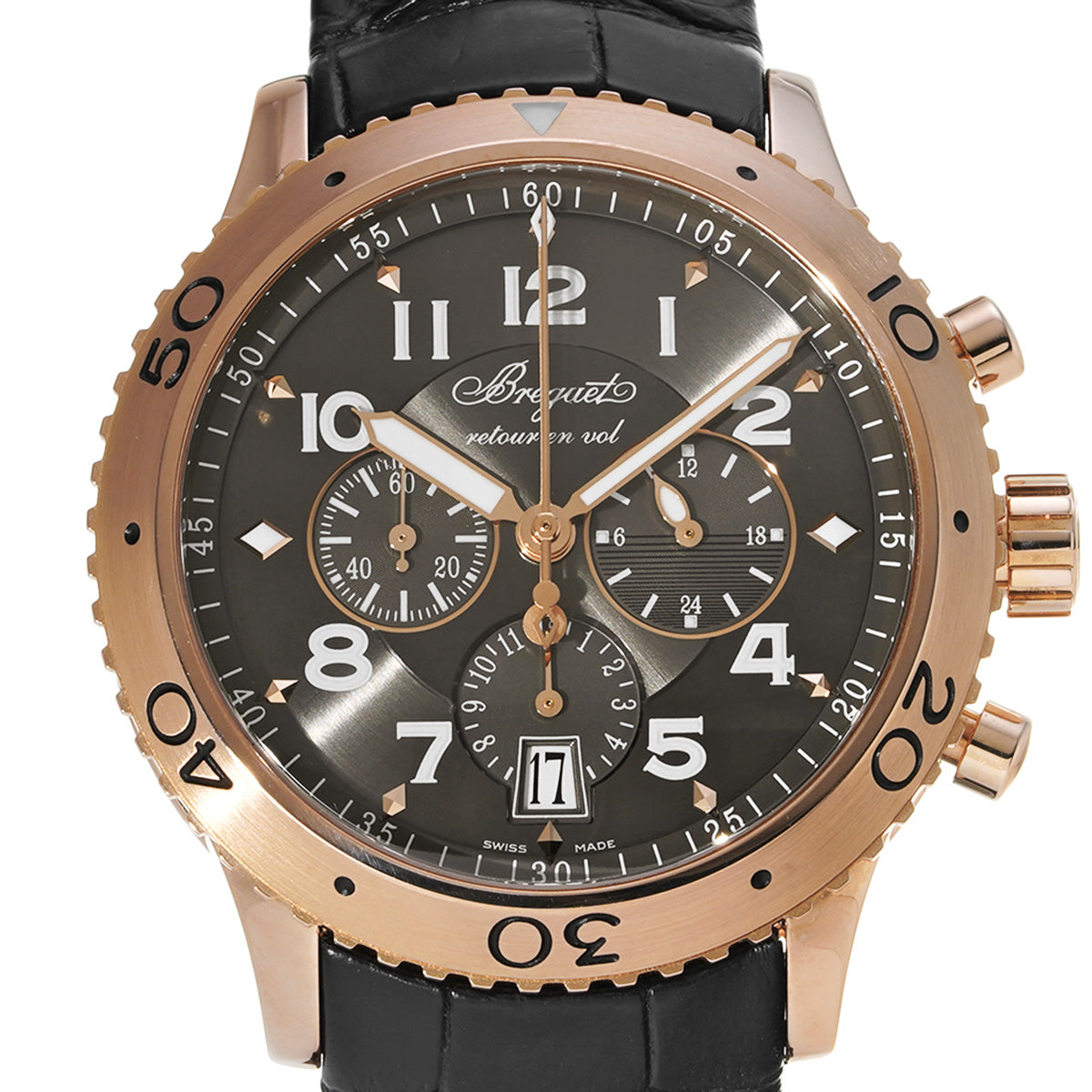 Transatlantique Type XXI 3810BR/92/9ZU Brown Breguet Men's [Pre-Owned].