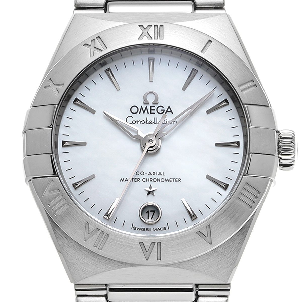 Constellation Manhattan Co-Axial Master Chronometer 29mm 131.10.29.20.05.001 White MOP OMEGA Ladies [New]