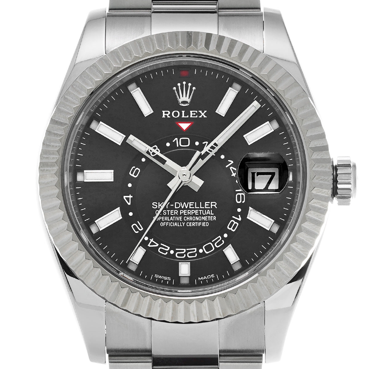 SKYDWELLER 326934 Random Serial Black ROLEX Men's [Pre-Owned].
