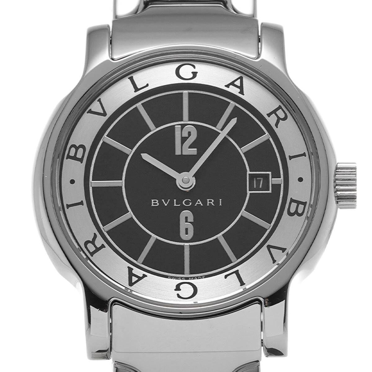 Solo Tempo ST29S Black BVLGARI Unisex [Pre-owned].