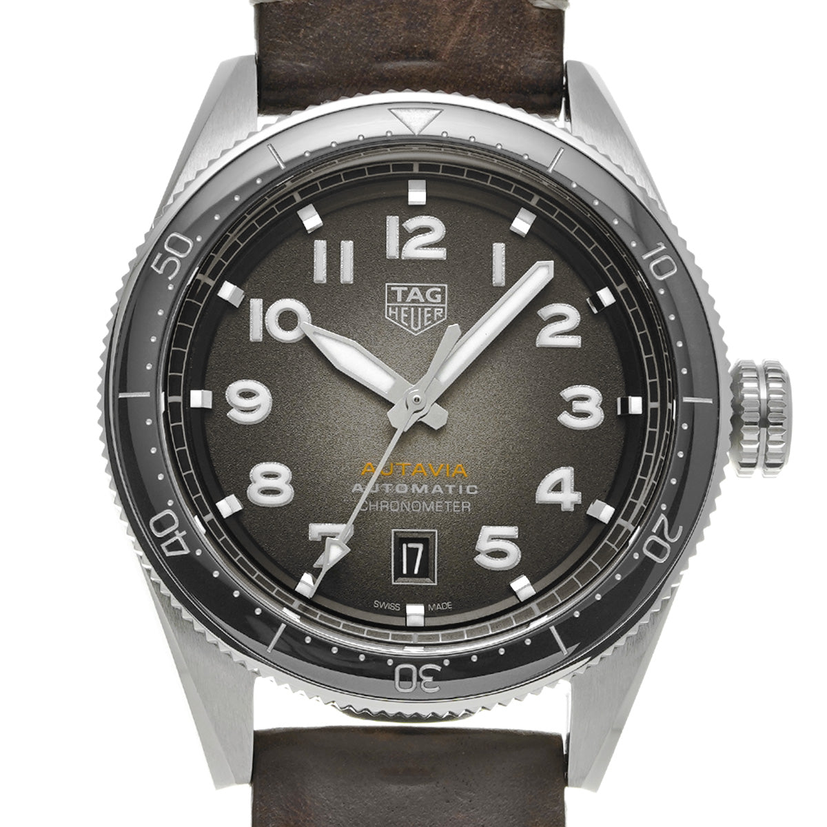 Autavia Calibre 5 Chronometer WBE5114.FC8266 Black TAG HEUER Men's [Pre-Owned].