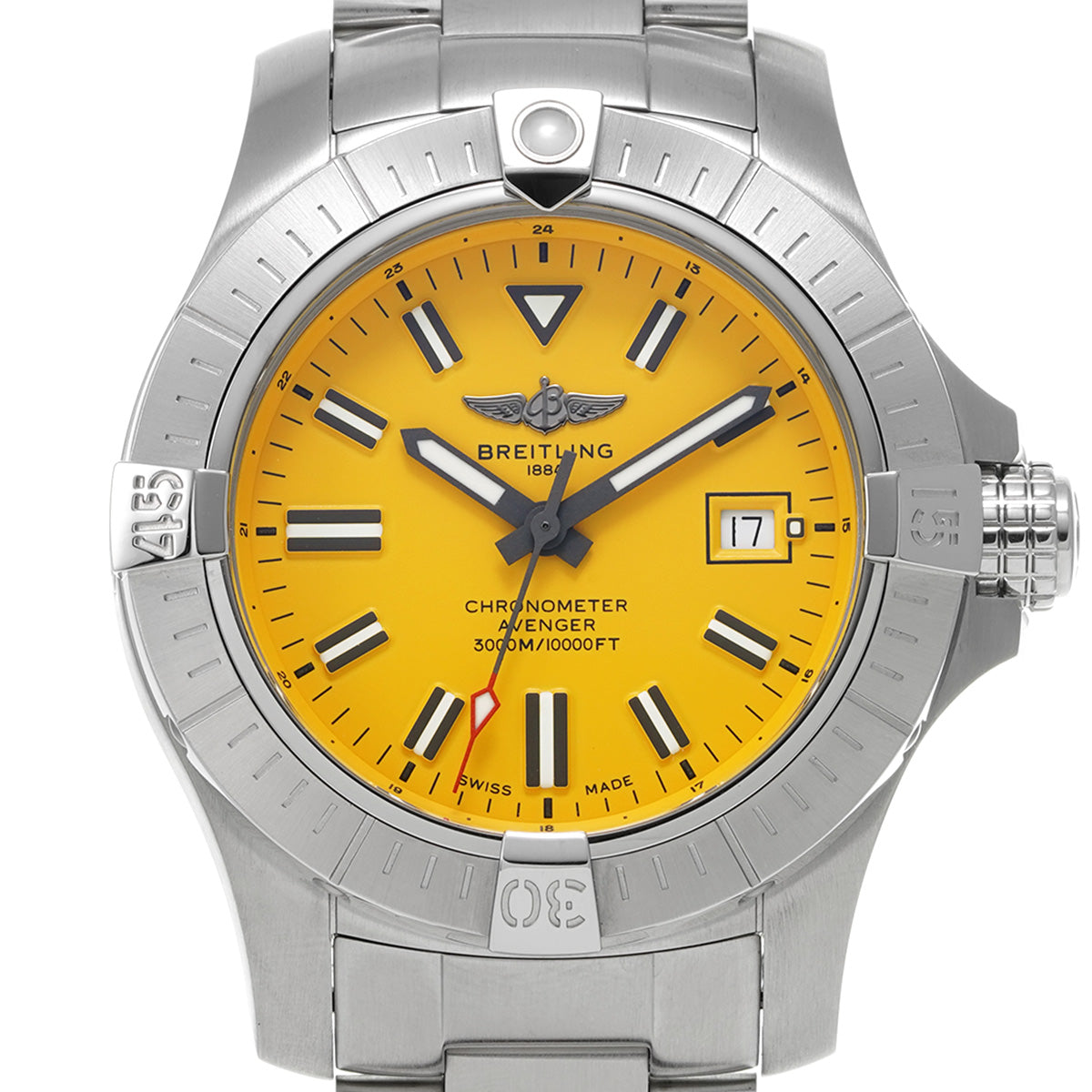 Avenger Automatic 45 Seawolf A17319101I1A1 Yellow BREITLING Men's [Pre-Owned].