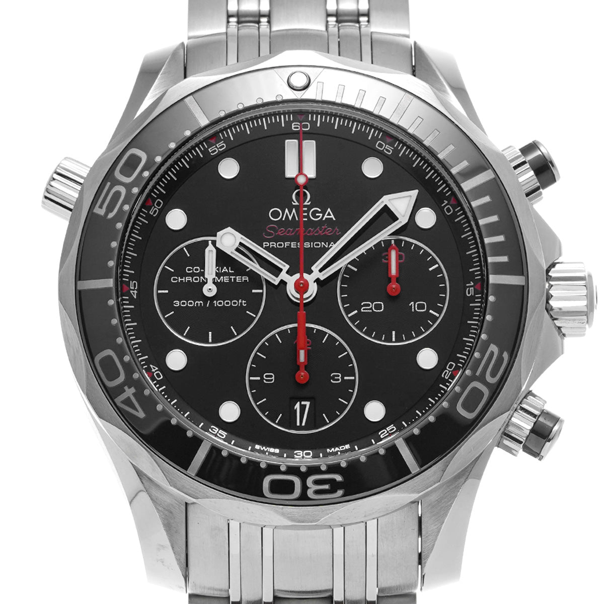 Seamaster Diver 300 Co-Axial Chronograph 212.30.44.50.01.001 Black OMEGA Men's [Pre-Owned].