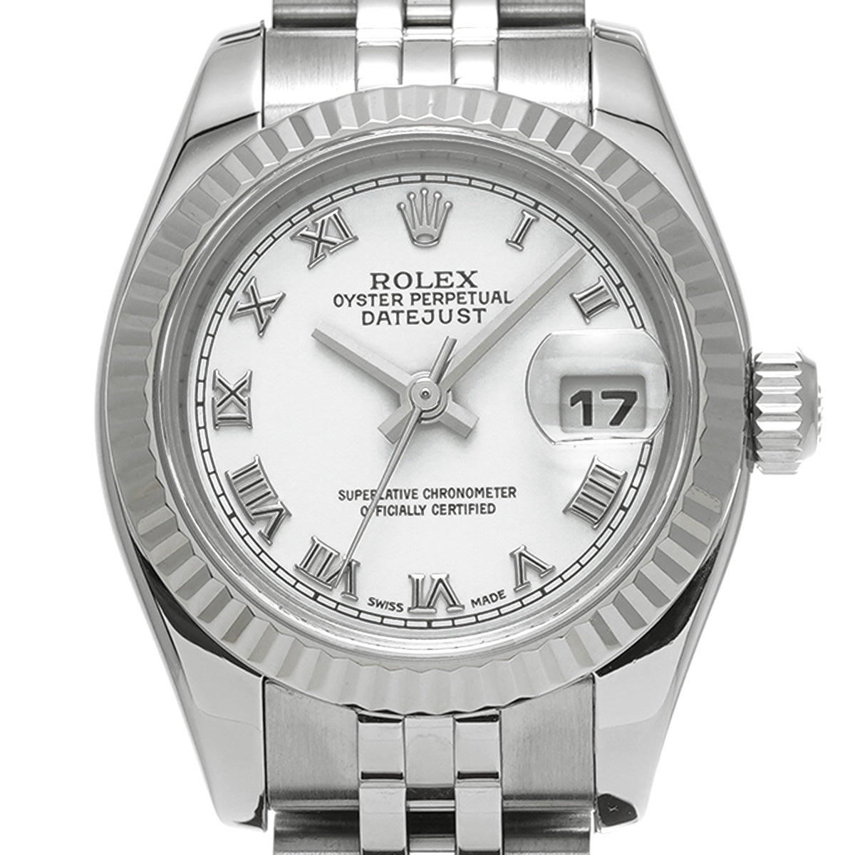 DATE JUST 179174 D (made around 2005) White ROLEX Ladies [Pre-Owned].