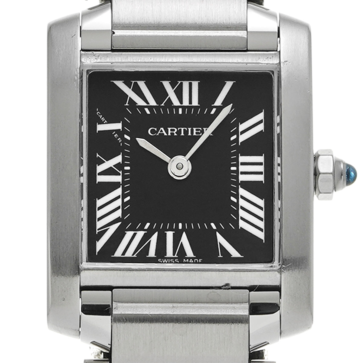 Tank Francaise SM W51026Q3 Black CARTIER Ladies [Pre-owned]