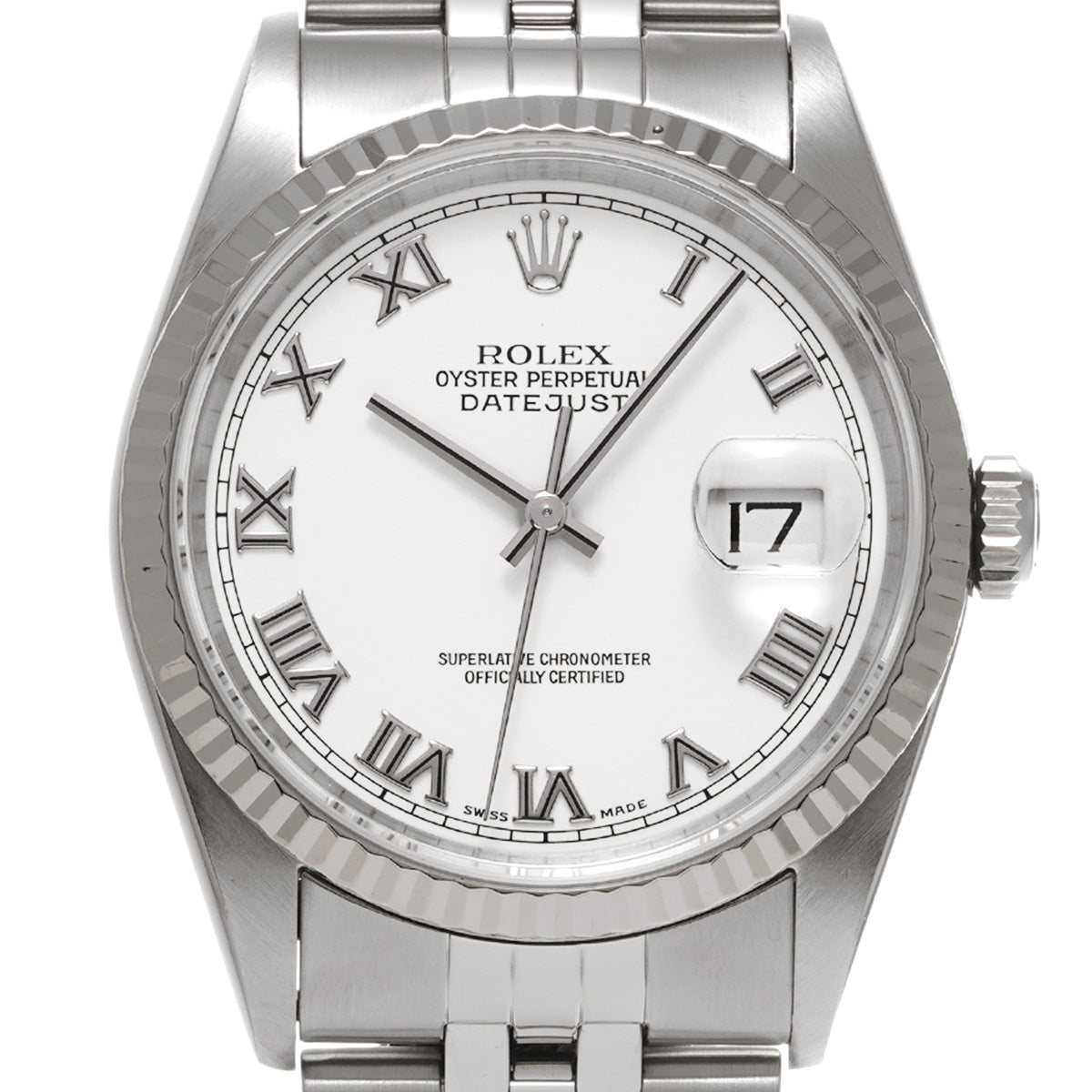 DATE JUST 16234 P (made around 2000) White ROLEX Men's [Pre-Owned].