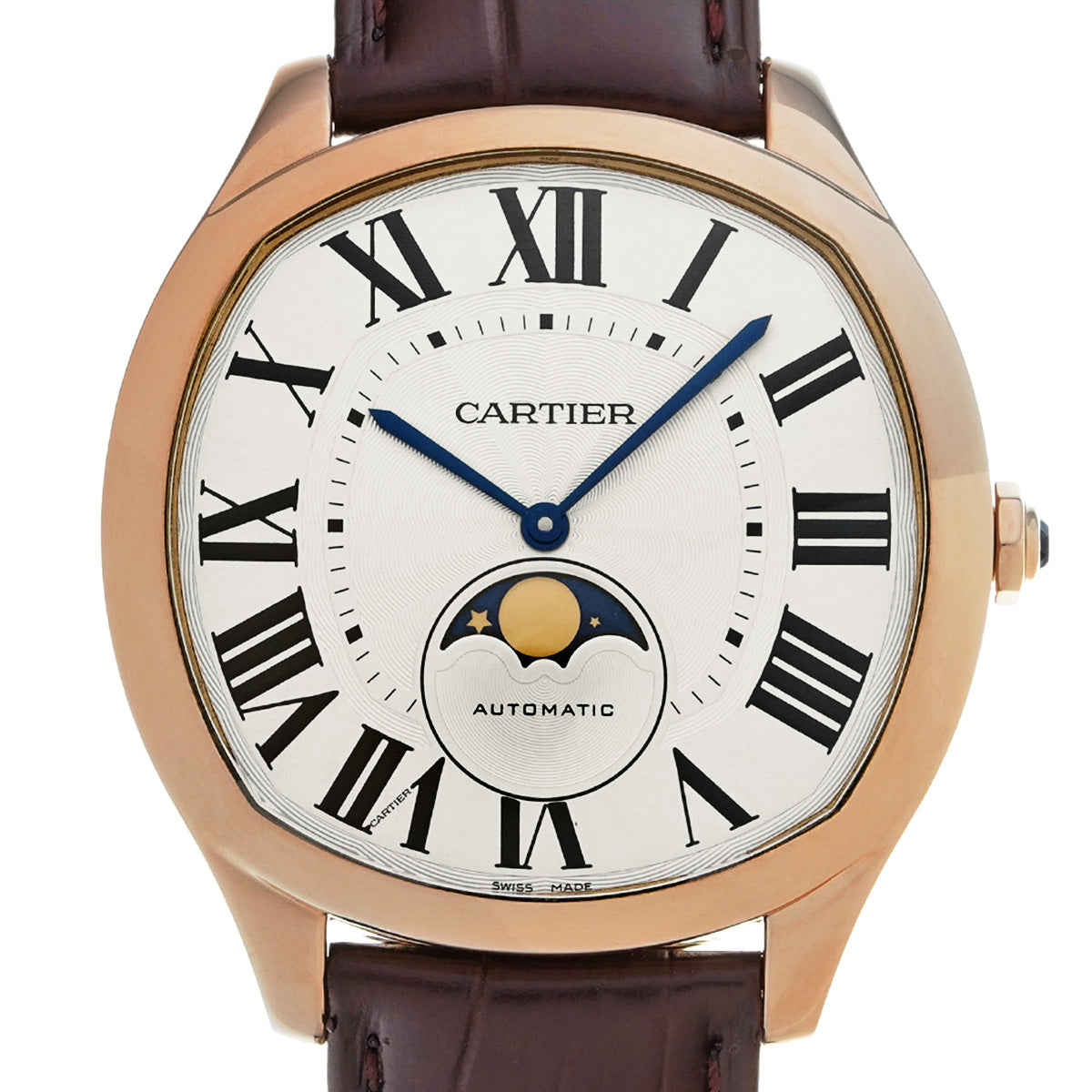 Drive de Cartier Moonphase WGNM0008 Silver CARTIER Men's [Pre-owned].