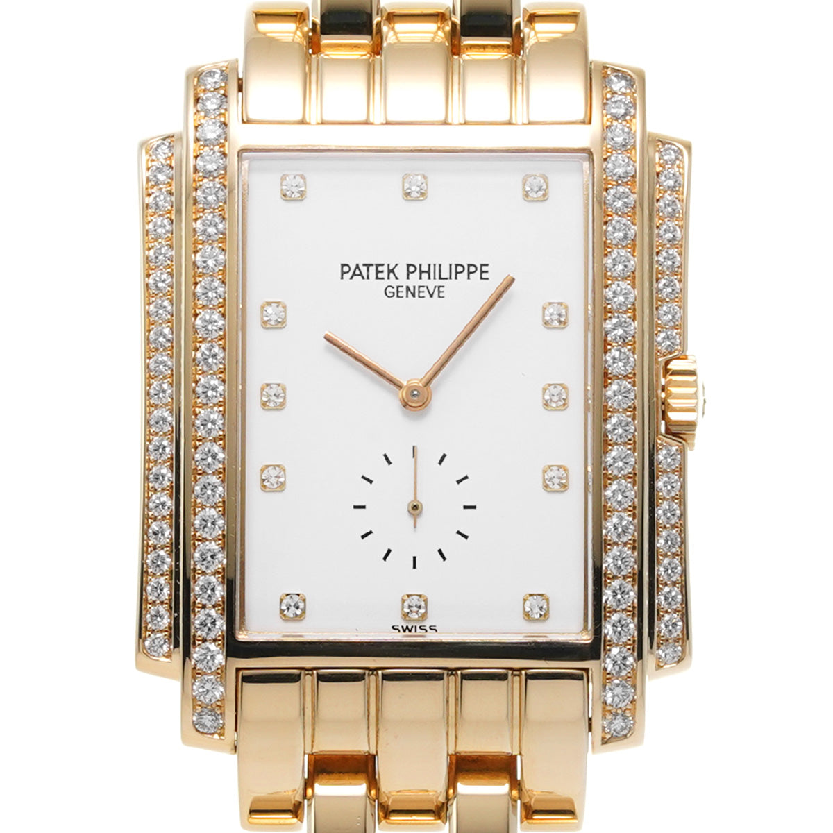 Gondolo 5025/1J-001 White/Diamond PATEK PHILIPPE Men's [Pre-Owned].