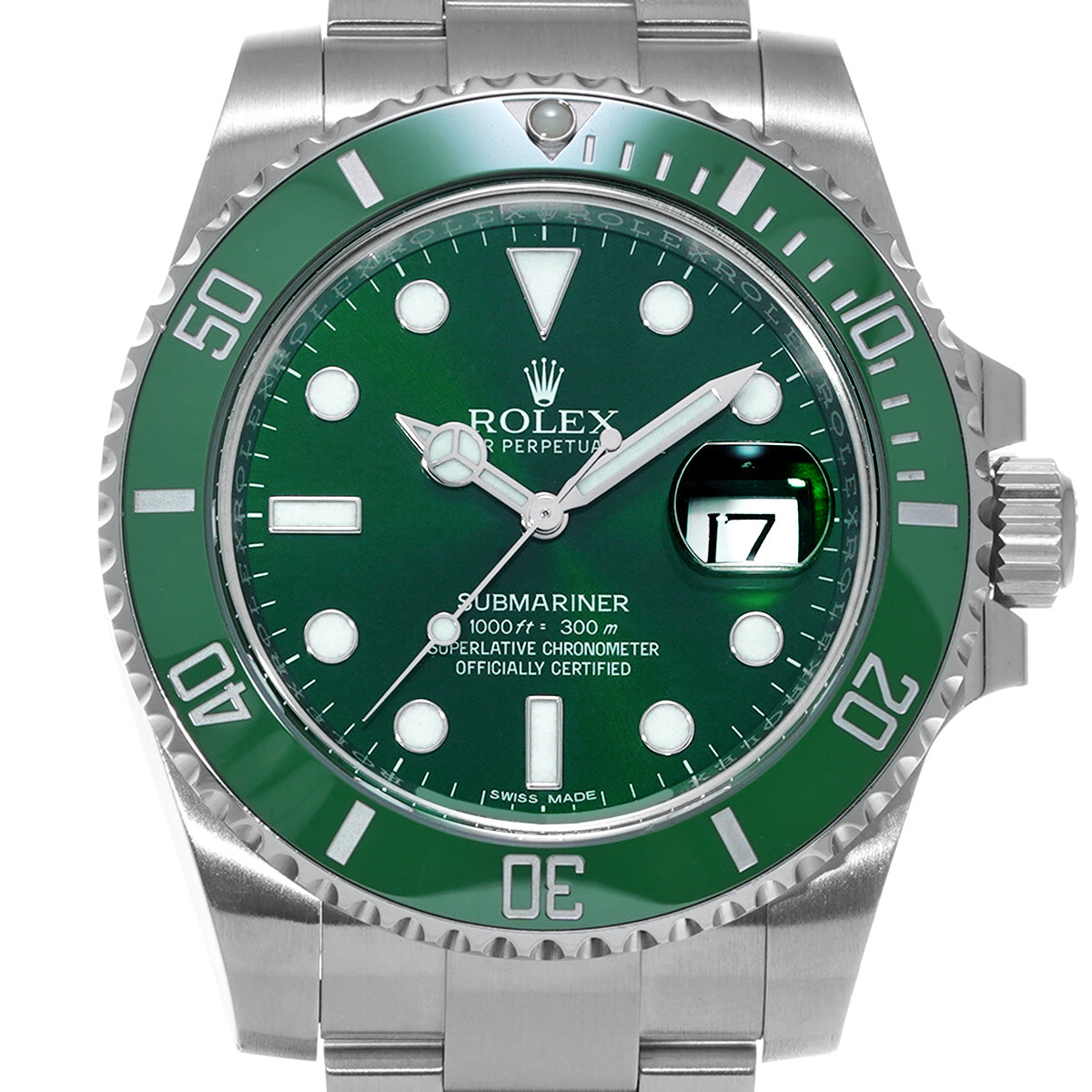 Submariner Date 116610LV Random Serial Green ROLEX Men's [Pre-Owned].