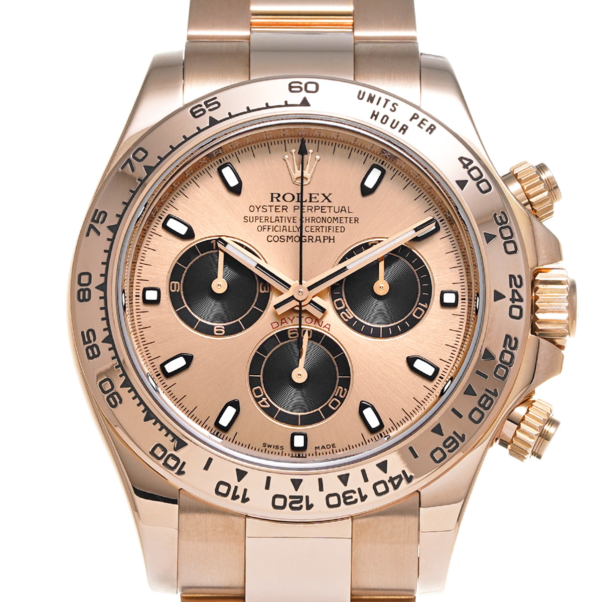 Cosmograph Daytona 116505 V (manufactured circa 2009) Pink/Black ROLEX Men's [Pre-Owned].