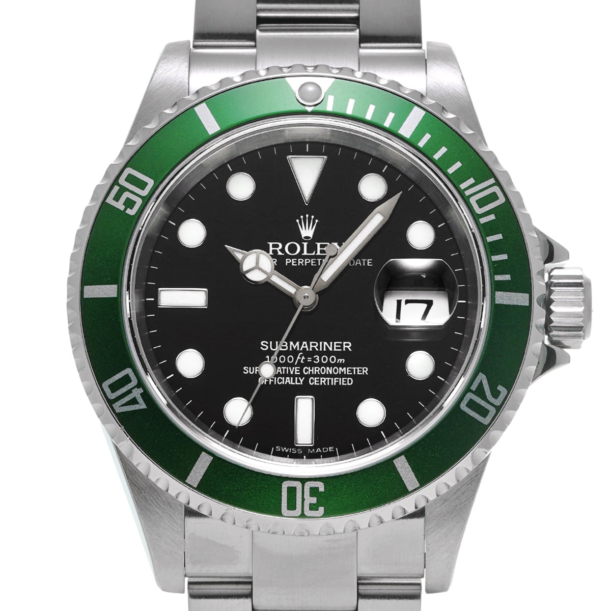 Submariner Date 16610LV Z (manufactured circa 2006) Black ROLEX Men's [Pre-Owned].