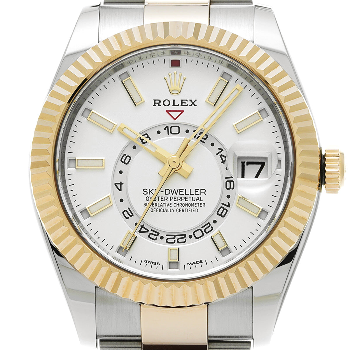 SKYDWELLER 326933 Random Serial White ROLEX Men's [Pre-Owned].