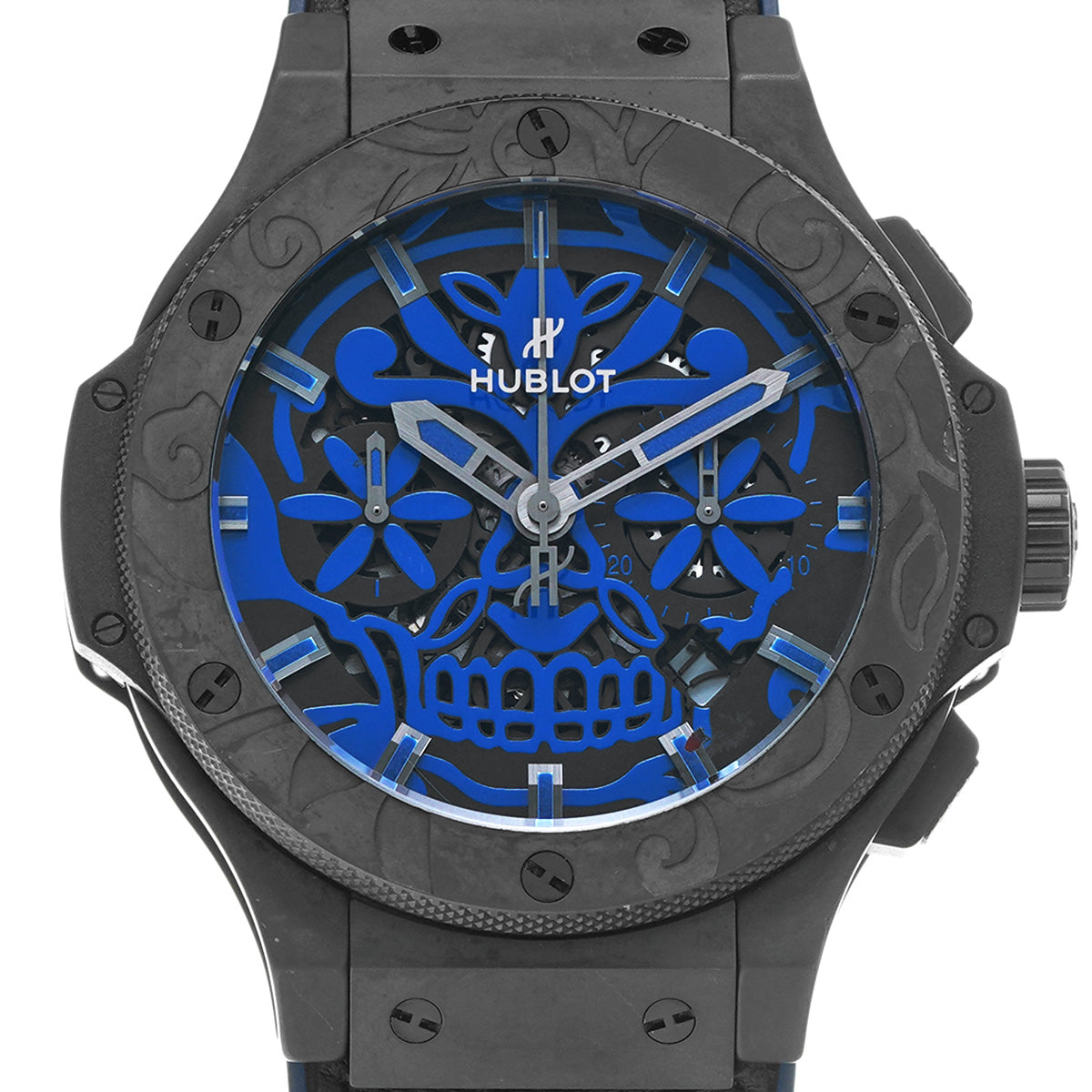 Big Bang Sugar Skull Blue Cobalt 311.CI.1190.VR.AKS16 Black HUBLOT Men's [Pre-owned]